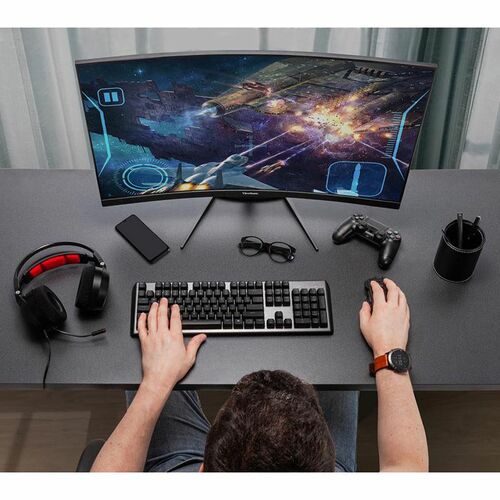 Moniteur LED incurvé Full HD ViewSonic OMNI VX2418C 24 pouces - 16:9 - Noir