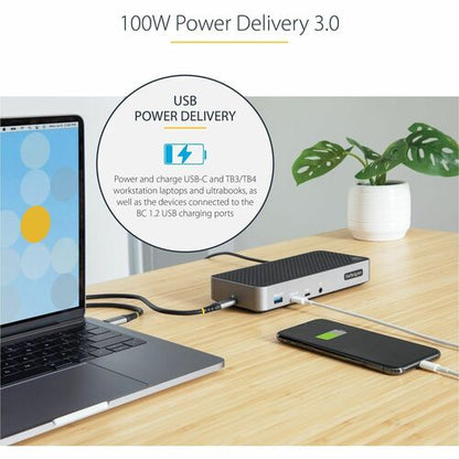 Station d'accueil USB-C pour trois écrans StarTech.com