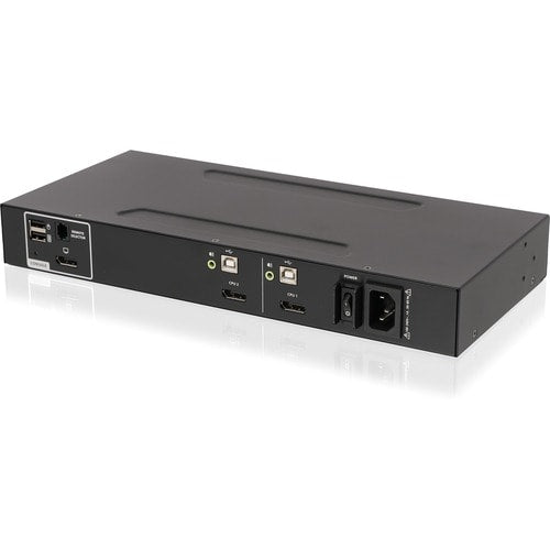 COMMUTATEUR KVM DISPLAYPORT À 2 PORTS À VUE SIMPLE AVEC AUDIO PP4.0 TAA