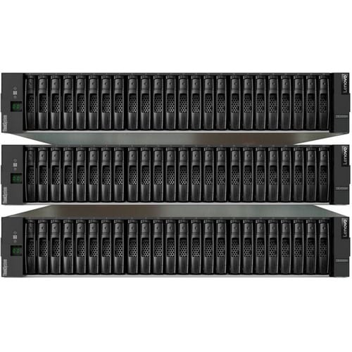Système de stockage SAN Lenovo ThinkSystem DE6000H : 24 disques durs pris en charge et 24 SSD pris en charge