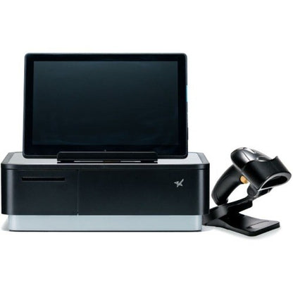 Star Micronics mPOPÂ® with 2D Scanner, Black, Integrated Printer & Cash Drawer,