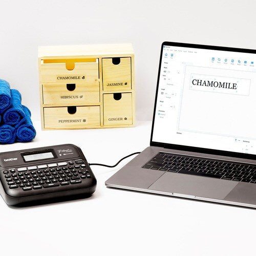 Imprimante d'étiquettes P-Touch PT-D460BT grise - Transfert thermique