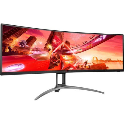AOC AGON AG493UCX2 49\" Class Dual Quad HD (DQHD) Curved Screen Gaming LCD Monitor - 32:9