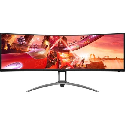 AOC AGON AG493UCX2 49\" Class Dual Quad HD (DQHD) Curved Screen Gaming LCD Monitor - 32:9