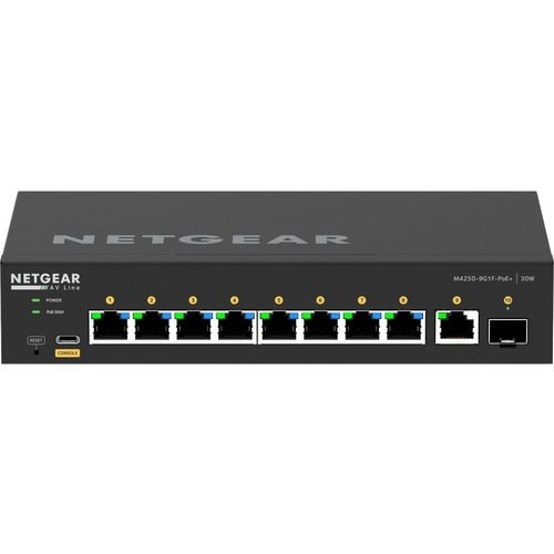 Commutateur de bureau entièrement géré AV LINE M4250-9G1F-POE+