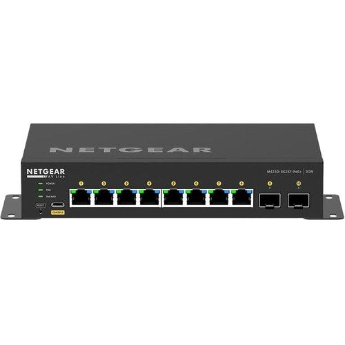 Commutateur de bureau entièrement géré AV LINE M4250-8G2XF-POE+