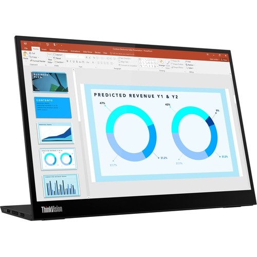 Lenovo ThinkVision M14d 14\" Class LED Monitor - 16:10 - Raven Black