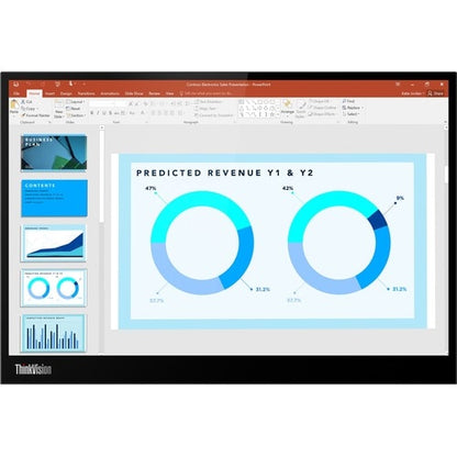Lenovo ThinkVision M14d 14\" Class LED Monitor - 16:10 - Raven Black