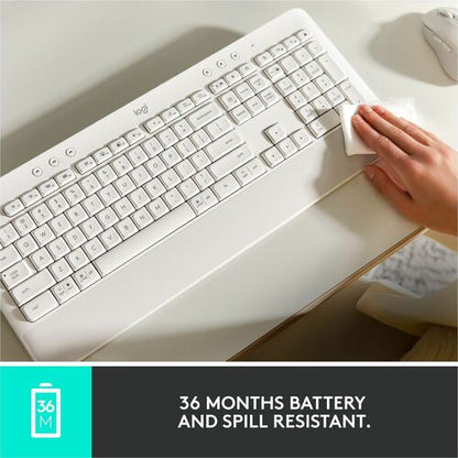 Logitech Signature K650 (blanco roto): conectividad inalámbrica