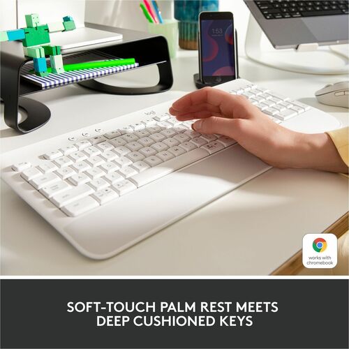 Logitech Signature K650 (blanco roto): conectividad inalámbrica
