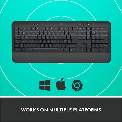 Logitech Signature K650 (Graphite) - Wireless Connectivity - Bluetooth/RF