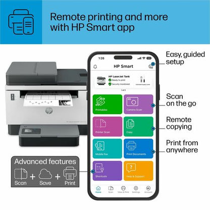 HP LaserJet Tank 2604sdw Wired & Wireless Laser Multifunctio