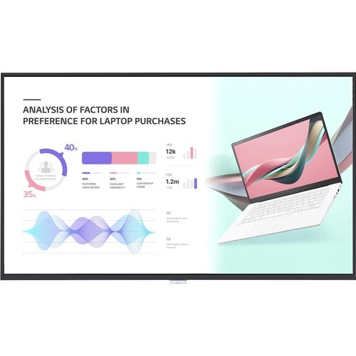 Écran d'affichage numérique LG 98UH5J-H - LCD 98" (2 489,20 mm)