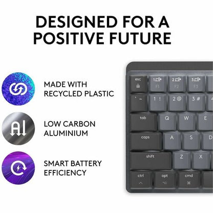 Logitech MX Mechanical Keyboard - Wireless Connectivity - Bluetooth