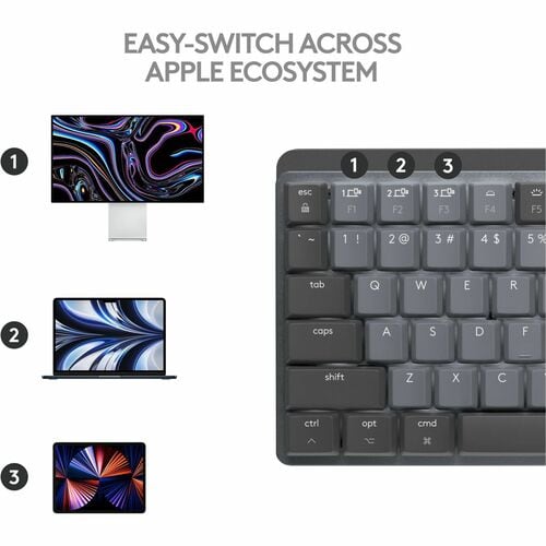 Logitech MX Mechanical Keyboard - Wireless Connectivity - Bluetooth