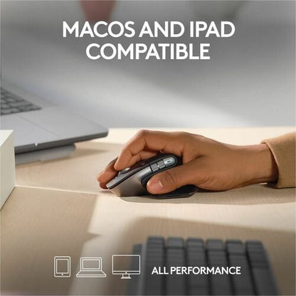 Ratón inalámbrico de alto rendimiento Logitech MX Master 3S para Mac (gris espacial) - Darkfield