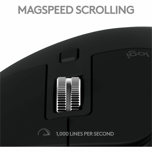 Ratón inalámbrico de alto rendimiento Logitech MX Master 3S para Mac (gris espacial) - Darkfield