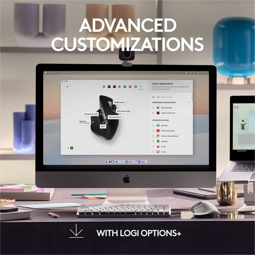 Ratón inalámbrico de alto rendimiento Logitech MX Master 3S para Mac (gris espacial) - Darkfield