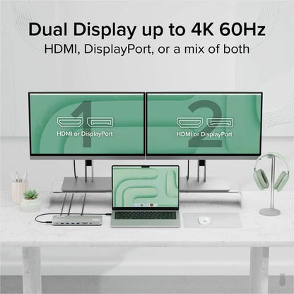 Station d'accueil USB-C pour ordinateur portable Plugable, double écran