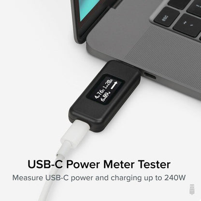 TESTEUR DE MESURE DE PUISSANCE USB-C 240 W TESTEUR DE MESURE DE PUISSANCE USB-C ENFICHABLE