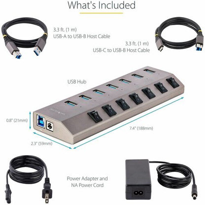 StarTech.com 7-Port Self-Powered USB