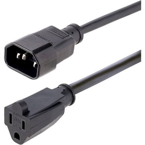 StarTech.com 3ft (1m) Power Extension Cord