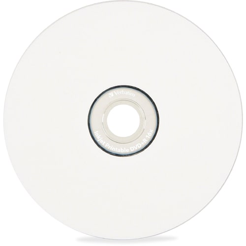 Verbatim DVD+R 4.7GB 16X White Inkjet Printable - 100pk Spin