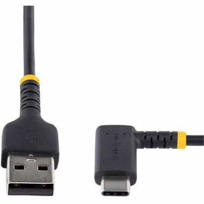 StarTech.com 12in (30cm) USB A to C Charging Cable Right Angle, Heavy