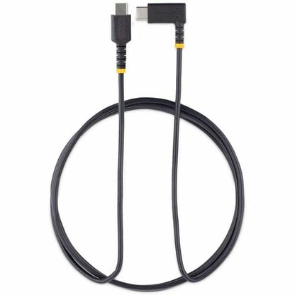StarTech.com 6ft (2m) USB C Charging Cable Right Angle, 60W PD 3A, Hea