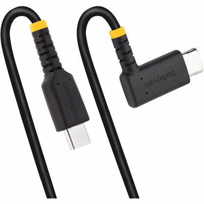 Câble de charge USB-C coudé StarTech.com de 30 cm (1 pi), 60 W PD 3 A, H