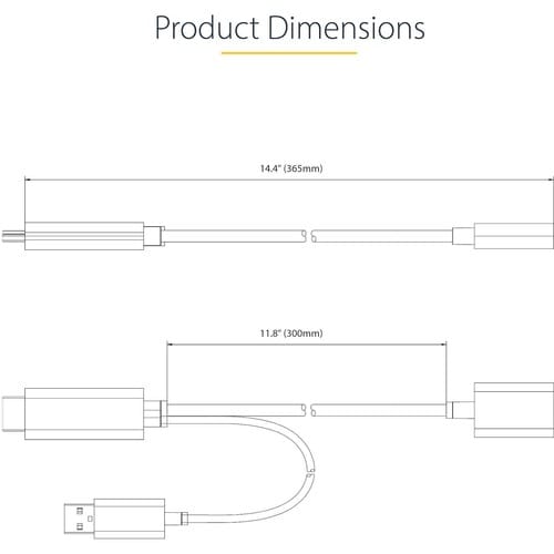 Adaptateur HDMI vers DisplayPort StarTech.com de 30 cm