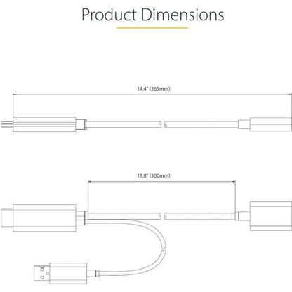 Adaptateur HDMI vers DisplayPort StarTech.com de 30 cm