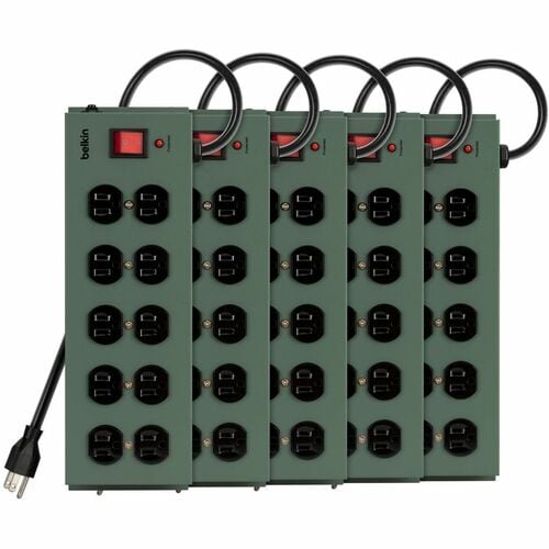 Belkin 10-Outlet Metal Surge Protector - 15ft Cord - Straight Plug - 8