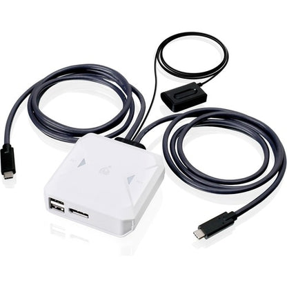 KVM USB-C 2 ports 4K avec sortie DisplayPort