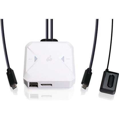 KVM USB-C 2 ports 4K avec sortie DisplayPort