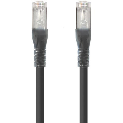 Cable de red CAT6A LSZH blindado negro Alogic