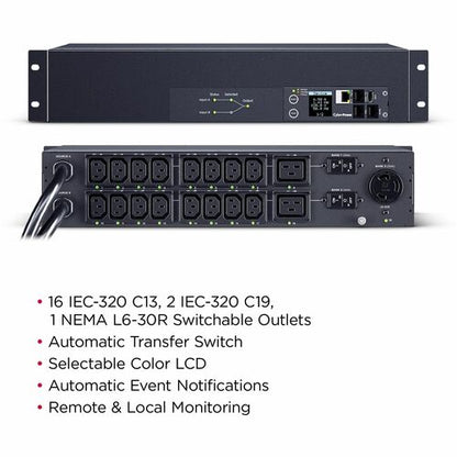 PDU ATS commuté CyberPower PDU44007 19 prises - Swit