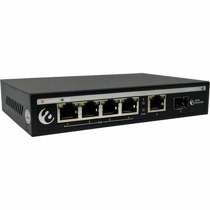 COMMUTATEUR POE 4 PORTS GIGABIT SG4P1-60 AVEC 1 GIGABIT RJ45 ET 1 SFP
