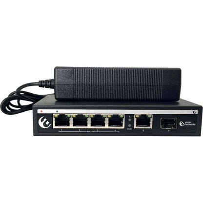 COMMUTATEUR POE 4 PORTS GIGABIT SG4P1-60 AVEC 1 GIGABIT RJ45 ET 1 SFP