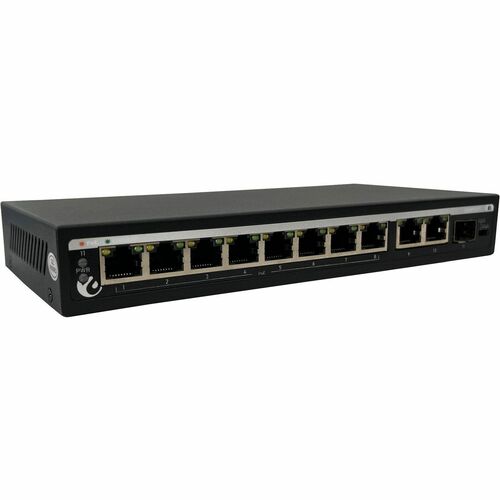 COMMUTATEUR POE GIGABIT 8 PORTS SG8P2GF AVEC LIAISON MONTANTE FIBRE