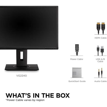 Moniteur LED Full HD ViewSonic Graphic VG2240 22 pouces - 16:9 - Noir