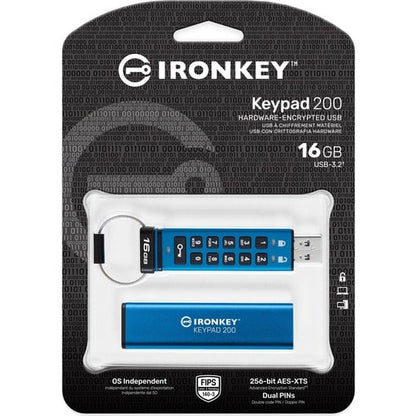 MULTI 1 16GB IRONKEY KEYPAD 200 FIPS 1403 LVL3 PENDING AES256 ENCRY