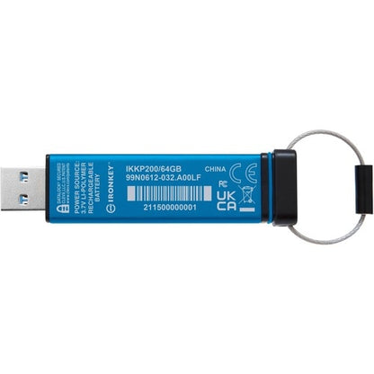 64GB IRONKEY KEYPAD 200 FIPS 1403 LVL 3 PENDING AES256 ENCRYPTED