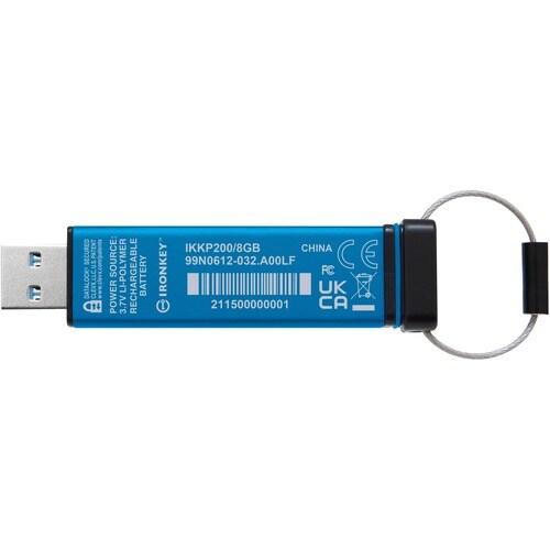 IronKey Keypad 200 8GB USB 3.2 (Gen 1) Type A Flash Drive -