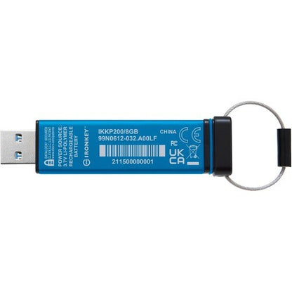 IronKey Keypad 200 8GB USB 3.2 (Gen 1) Type A Flash Drive -