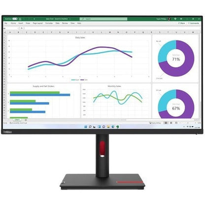 Lenovo ThinkVision T32h-30 32\" Class WQHD LED Monitor - 16:9