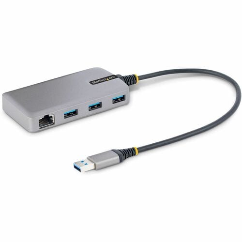 Hub USB 3 ports StarTech.com avec Ethernet, ports USB-A, Gigabit Ethernet/GbE, 5 Gbit/s, bus