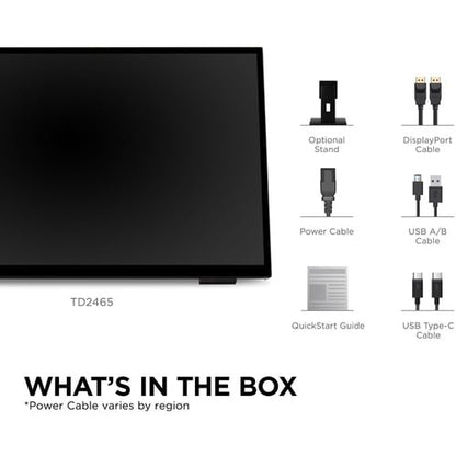 Monitor táctil LCD ViewSonic TD2465 de 24" - 16:9 - 7 ms