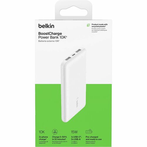 Belkin 15W 3-port USB Power Bank - 10K mAh