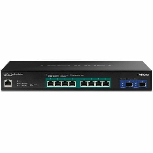 Switch PoE inteligente web de 10 puertos y 2,5 G con ranuras SFP+ de 10 G